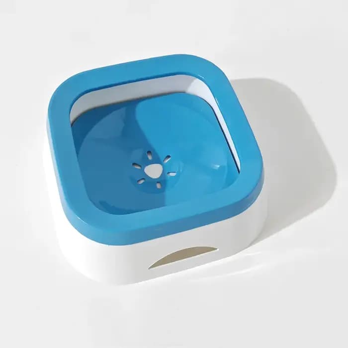Bol d'eau potable pour chien, bol flottant à bouche Non mouillante pour chat sans déversement, distributeur d'eau potable, bol en plastique Anti-dessus pour chien