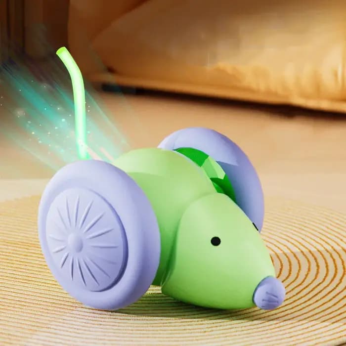 Souris électrique chaude voiture interactive chat jouet Rechargeable automatique chaton jouet Intelligent évitement d'obstacles chat jouet