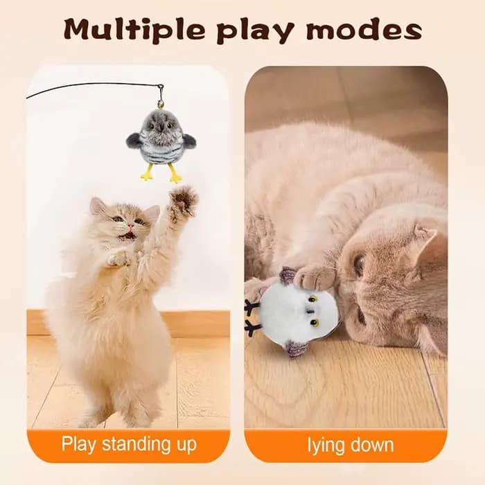 Jouet pour chat à battement oiseau 2026 jouets interactifs pour oiseaux volants