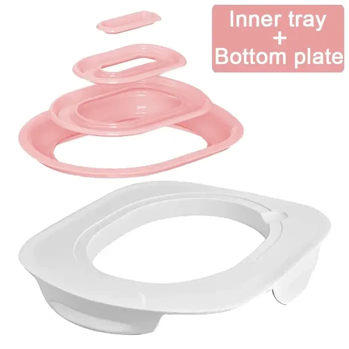 Kit d'entraînement de toilette efficace pour chat avec bac à litière et polymères