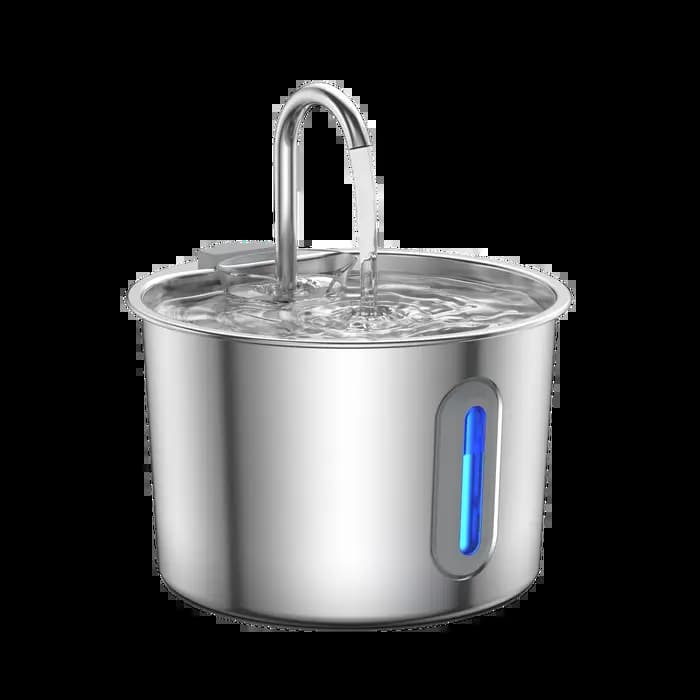 Fontaine d'eau en acier inoxydable pour chat et chien