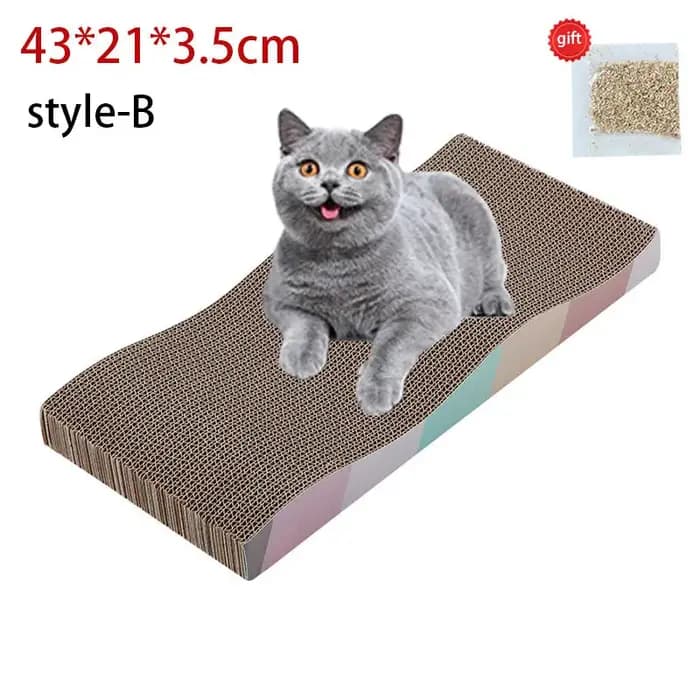 Griffoir pour chat en carton ondulé multi-formes