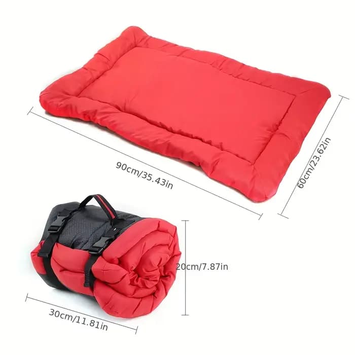 Coussin de lit antidérapant imperméable pour animaux de compagnie, lavable, matelas d'extérieur pour