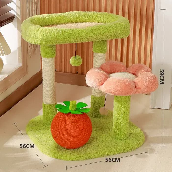 Arbre à chat moderne pour animaux de compagnie d'intérieur
