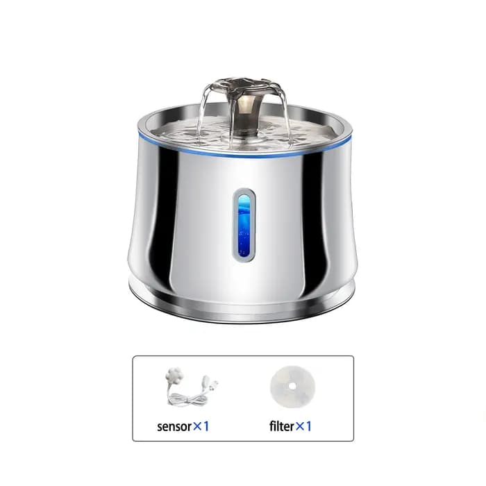 Petavista 2.5L fontaine d'eau pour chat en acier inoxydable automatique abreuvoir