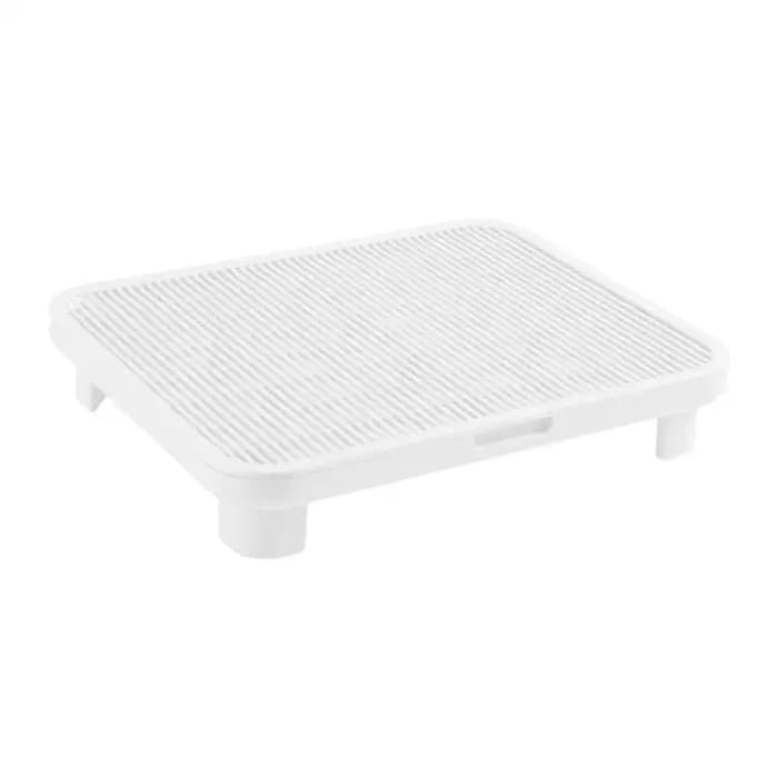 Tapis anti-éclaboussures double couche en PP pour litière de chat