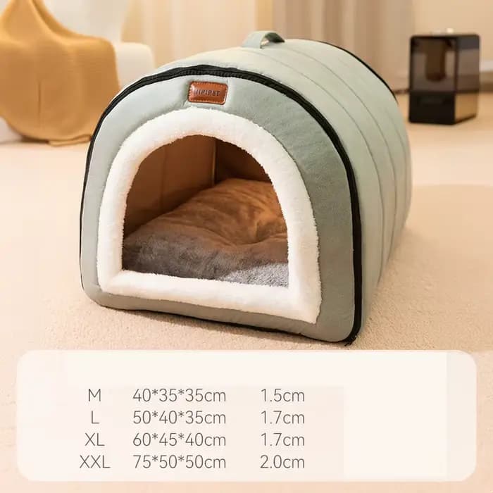 Lit d'hiver pour chien, maison pour chiots auto-chauffante, tente de couchage confortable pour chat,