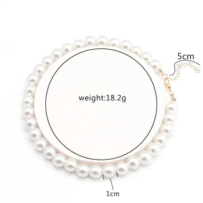 Collier de Perles Blanches pour Chien et Chat