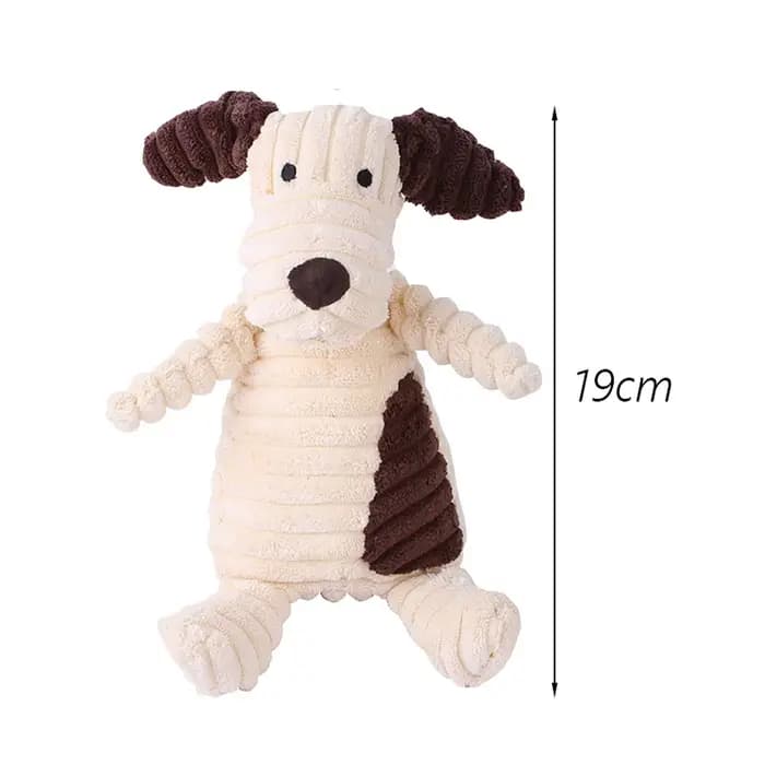 Jouet pour chien en velours côtelé avec sonnette