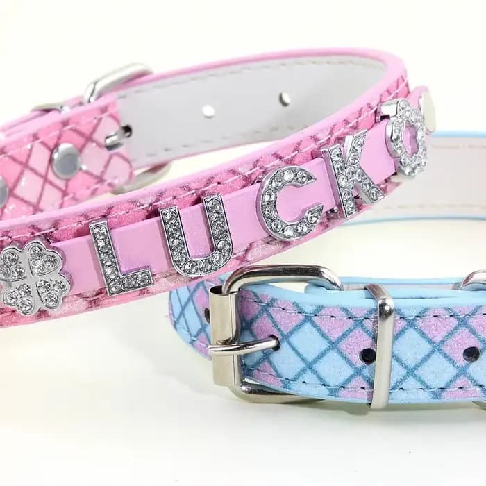 Colliers pour chiots en strass scintillants, personnalisés pour petits chiens, Chihuahua, collier po