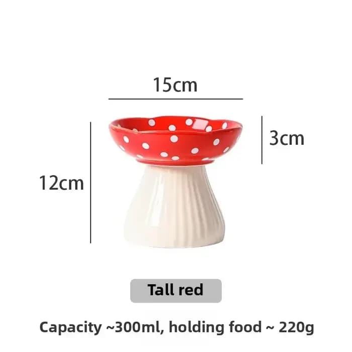 Bol à champignons bol d'alimentation pour chat en résine décoration de la maison Statues extérieures artisanat ornements