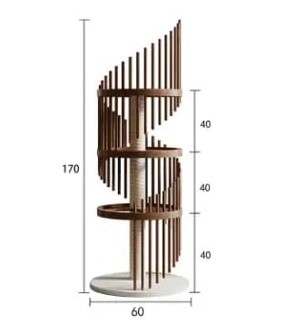 Condo pour chat multi-niveaux de luxe