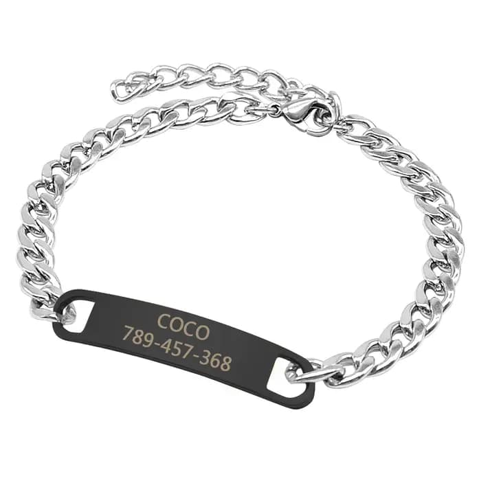 Collier chaîne personnalisé pour chat