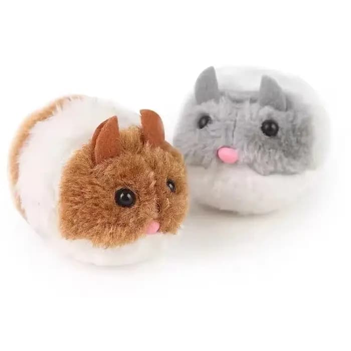 Jouets interactifs en peluche Hamster, Simulation de chaton, souris en peluche de sécurité, jouet mé