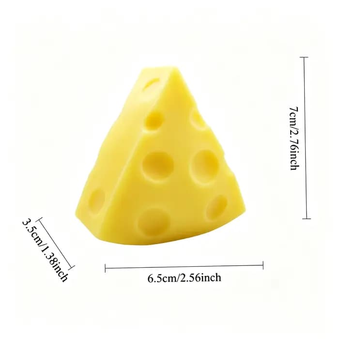 Jouets sensoriels anti-stress en forme de carré de fromage moelleux