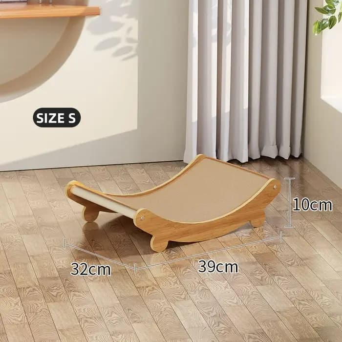 Planche à gratter pour chat, chaises à bascule, lits, hamac réglable et détachable, en bois de Sisal et de chanvre, panier suspendu confortable pour animaux de compagnie