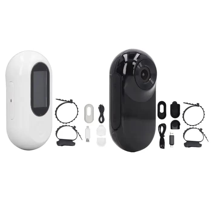 Caméra de collier pour animaux de compagnie, grand Angle de 120 degrés, caméra d'action pour animaux de compagnie, Support carte mémoire Full HD avec enregistrements vidéo pour l'extérieur pour chat