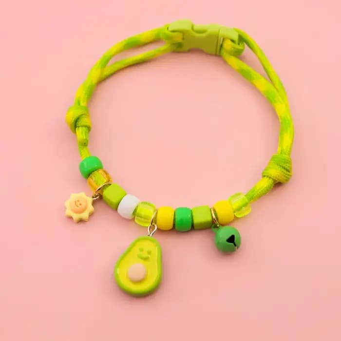 Collier pour chat et chien avec collier tressé assorti