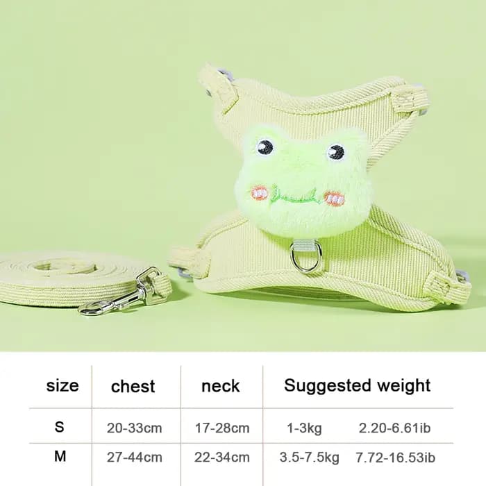 Harnais et laisse pour chaton, anti-évasion, réglable, confortable et doux, anti-traction, pour la promenade