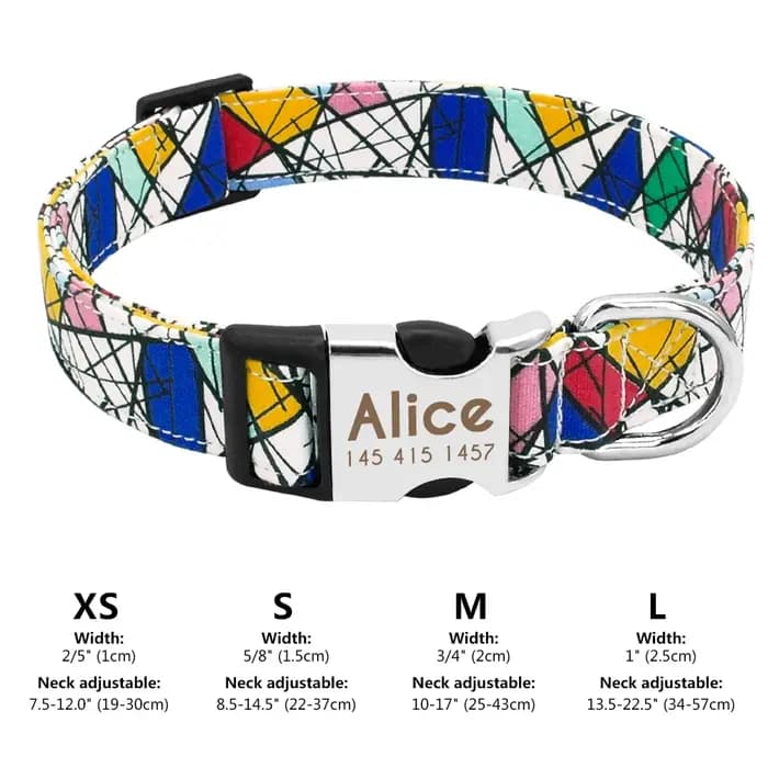 Collier personnalisé pour chien et chat