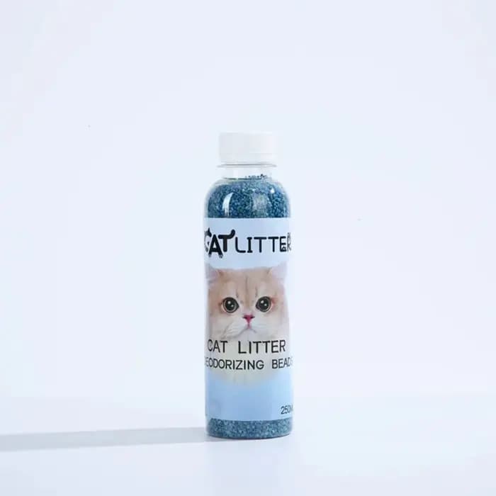 Bouteille de perles désodorisantes pour litière de chat
