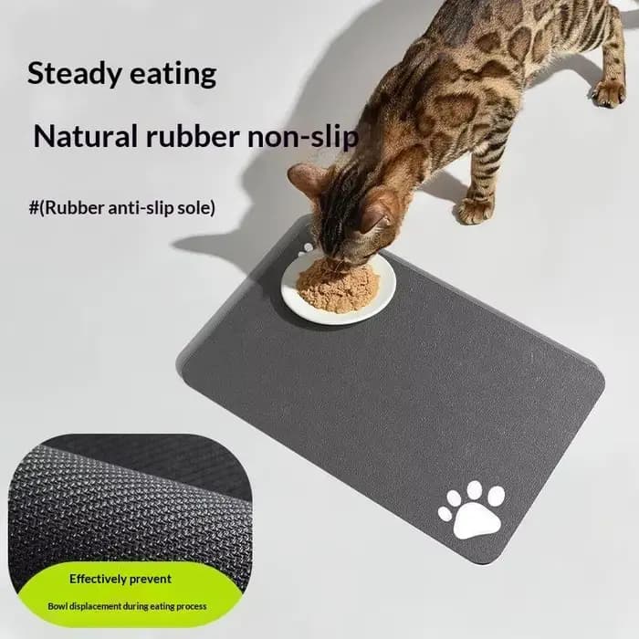 Tapis d'alimentation absorbant pour animaux de compagnie