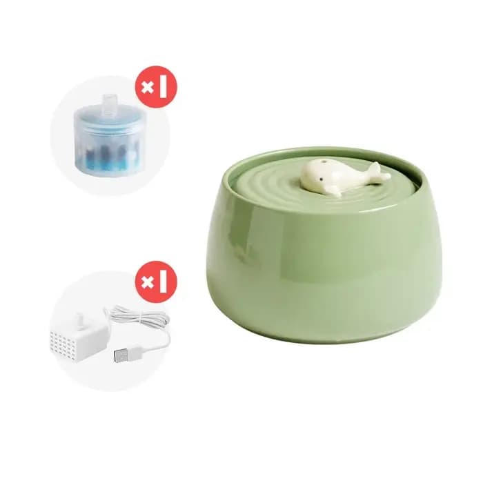 Fontaine d'eau en céramique pour chat