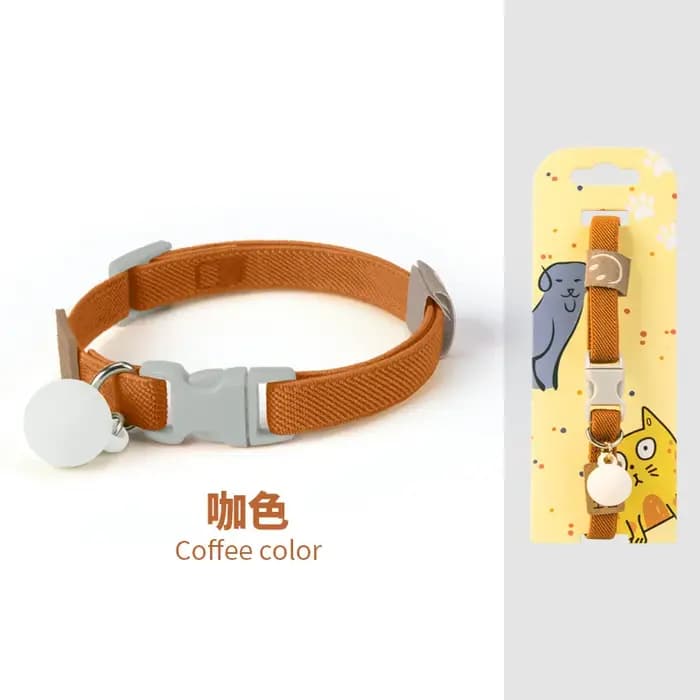 Collier de sécurité pour chat, colliers élastiques extensibles, légers pour chaton, cou pour tous les chats, avec boule Macaron, accessoires pour animaux de compagnie