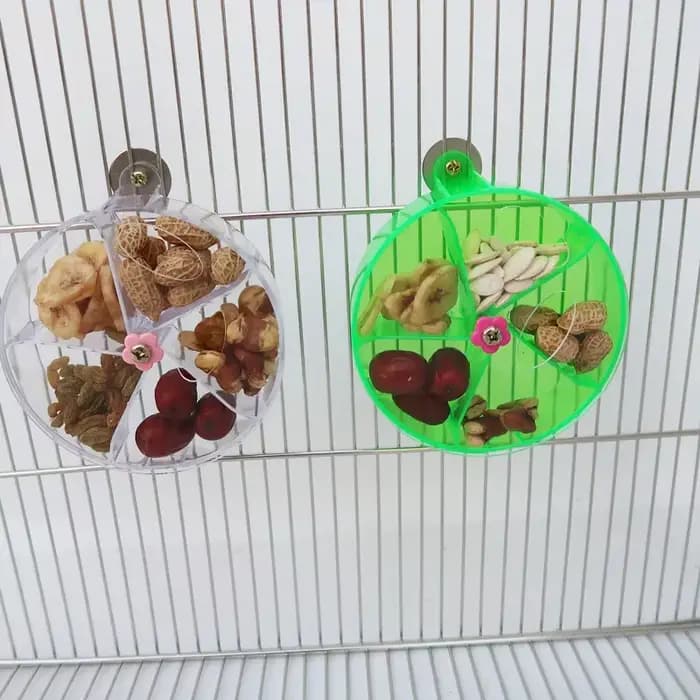Jouets pour perroquets rotatifs pour animaux de compagnie, roues, morsure à mâcher, boîte alimentair