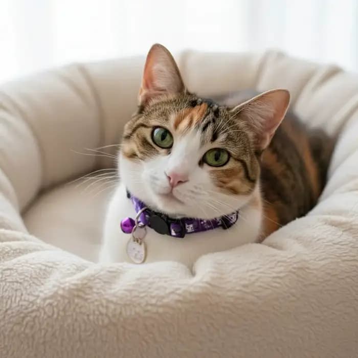Collier réglable pour chat avec boucle de sécurité
