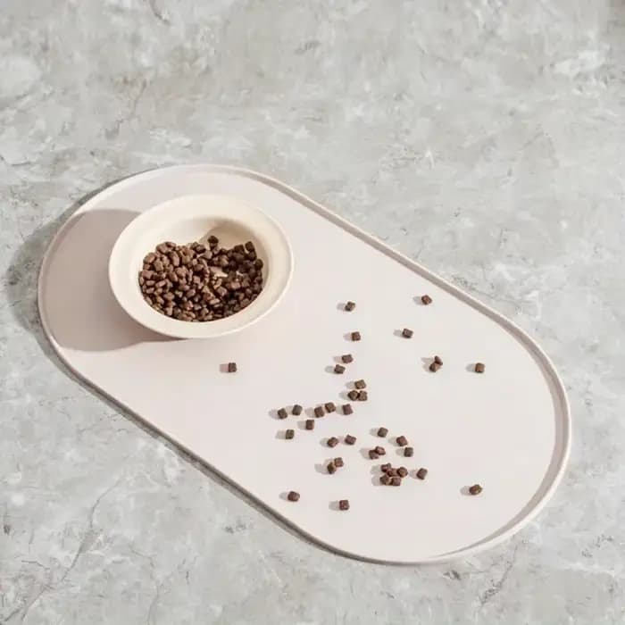 Tapis d'alimentation pour chat avec conception imperméable antidérapante