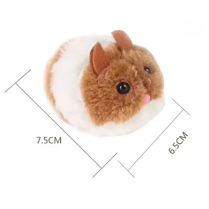 Jouets interactifs en peluche Hamster, Simulation de chaton, souris en peluche de sécurité, jouet mé