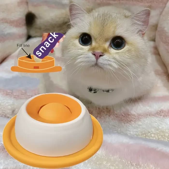 Plaque à lécher à mangeoire lente pour chats et chiens – Distributeur d'aliments humides