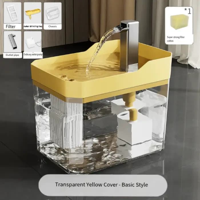 Fontaine à eau pour chat avec filtre automatique