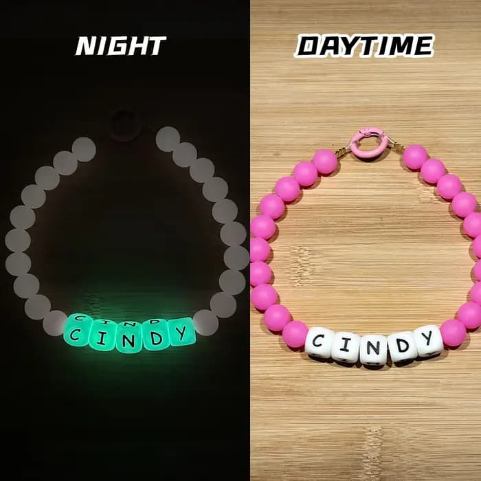 Collier de perles personnalisable pour chien et chat