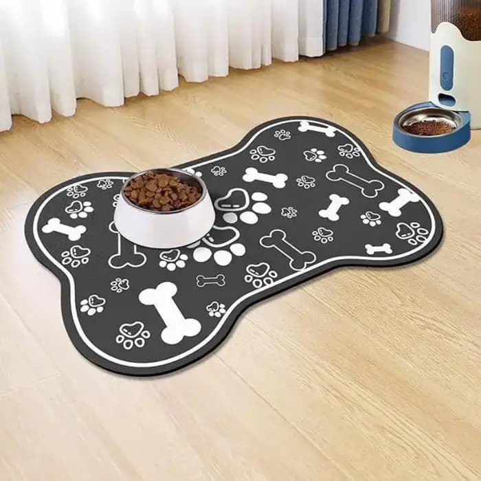 Tapis d'alimentation absorbant pour animaux de compagnie