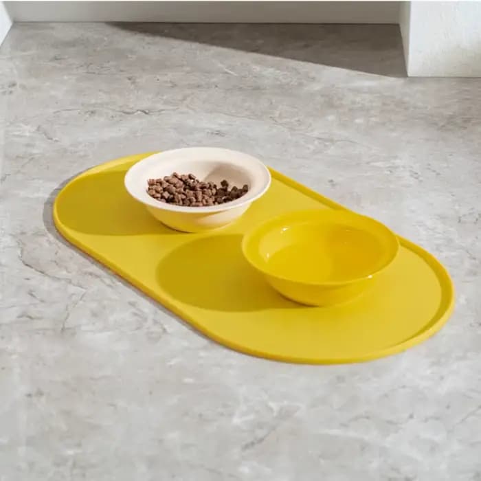 Tapis d'alimentation pour chat avec conception imperméable antidérapante