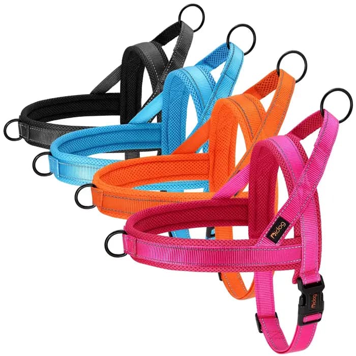 Harnais pour chien sans traction, rembourré et doux, gilet réfléchissant, harnais d'entraînement pou