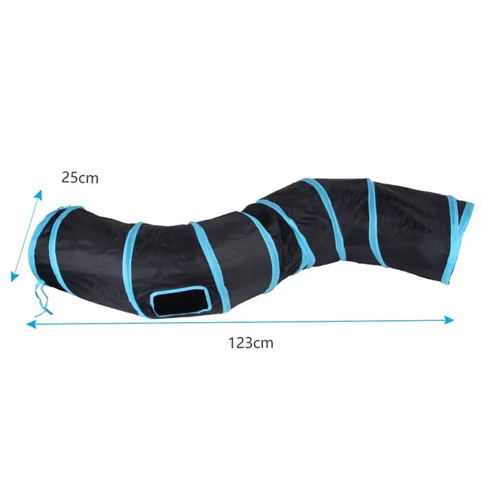 Tube tunnel pour chat, jouets pliables pour chaton drôle, formation interactive pour chat, jeux d'an