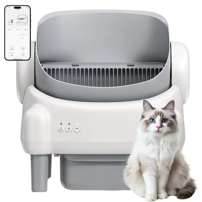 Bac à litière intelligent pour chat