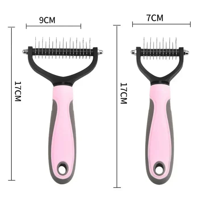 (1PC) Peigne de toilettage pour animaux de compagnie - Choisissez 11 ou 17 dents - Brosse démêlante pour chats et chiens