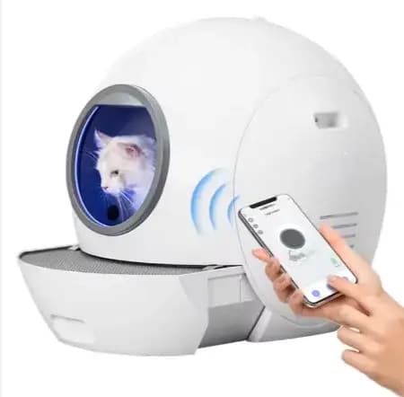Bac à litière automatique intelligent pour chat de grande taille