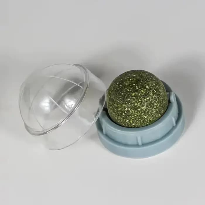 Jouet de nettoyage des dents pour chat en forme de boule de menthe