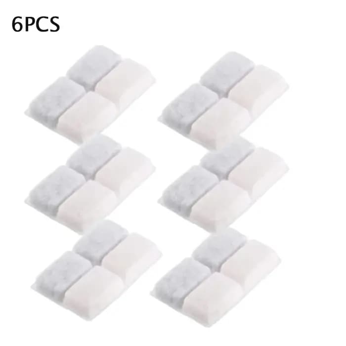 Filtres de remplacement pour fontaine d'eau pour chat, 6/12 pièces, avec charbon actif en noix de coco, adaptés à la distribution d'eau de 2l