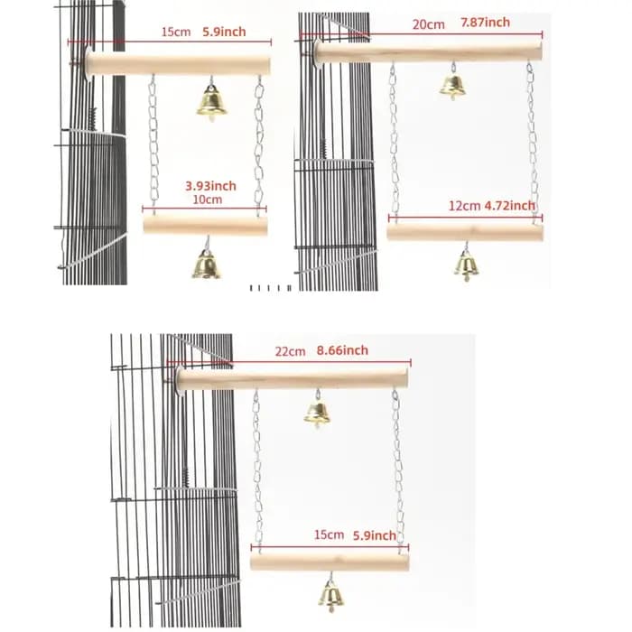 Jouet de pont pivotant en bois à Double couche avec cloche