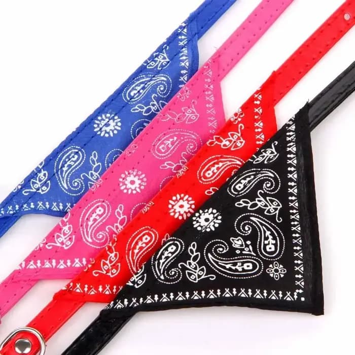 Collier bandana imprimé pour animaux de compagnie