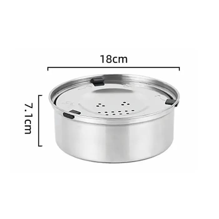 Bol flottant en acier inoxydable pour chien 1L 3L