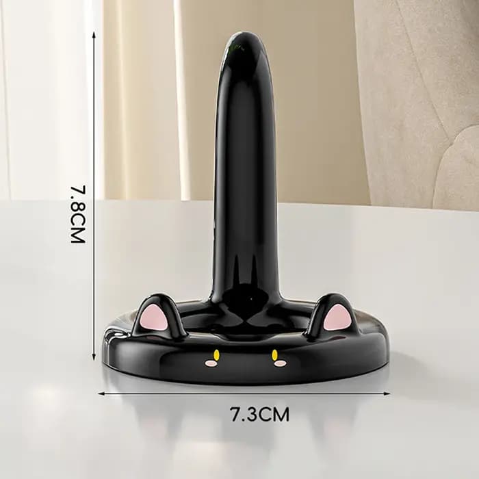 Support de téléphone portable chat de dessin animé mignon et doux, mini support de téléphone portable de bureau créatif, peut être utilisé comme ornement décoratif
