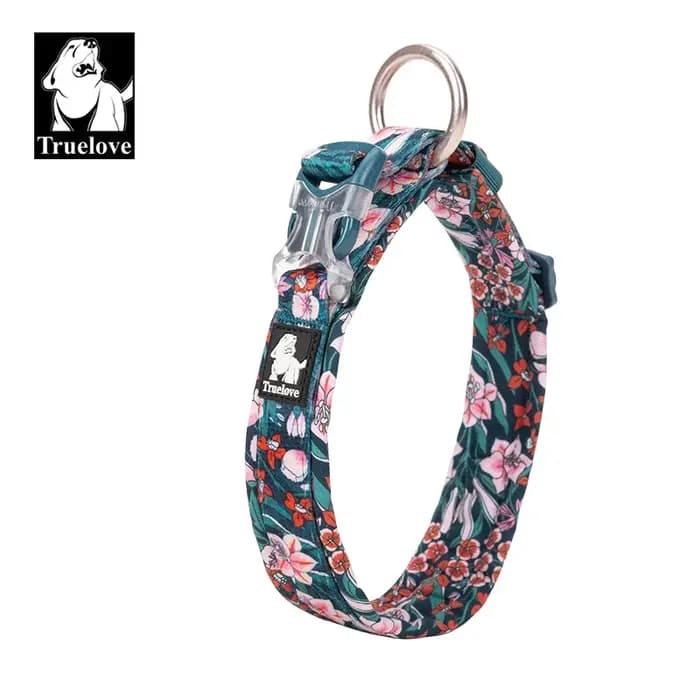 Truelove Collier pour animaux de compagnie floral Meilleur coussin confortable rembourré Camouflage Petits