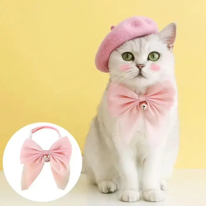 Collier Nœud Papillon Réglable pour Chat